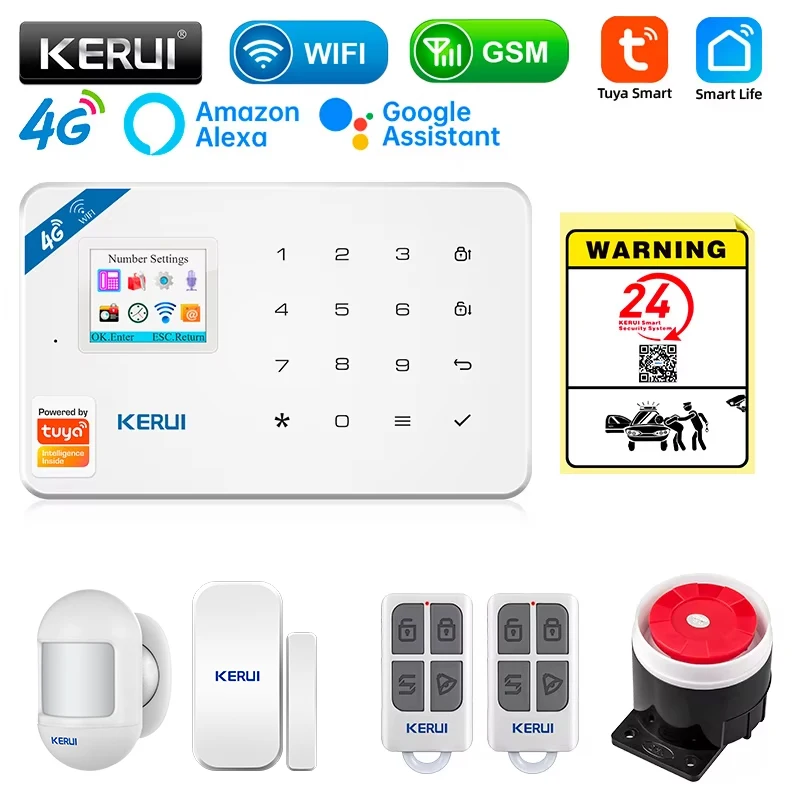 Smart Home Automation Diy - KERUI Security Alarm System ชุด W184