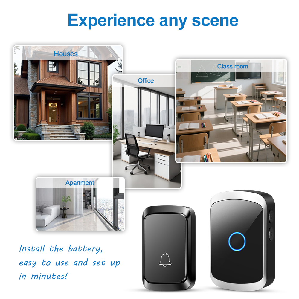 สมาร์ทไร้สาย Doorbell ประตู CH - Smart Home Automation Diy บทวิจารณ์และราคา