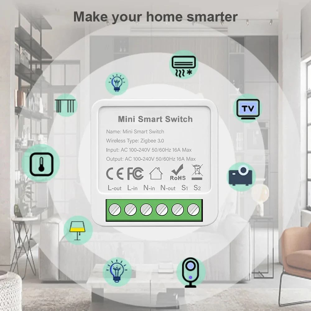 มินิ WIFI Zigbee3.0 สวิตช์อัจฉ - Smart Home Automation Diy บทวิจารณ์และราคา