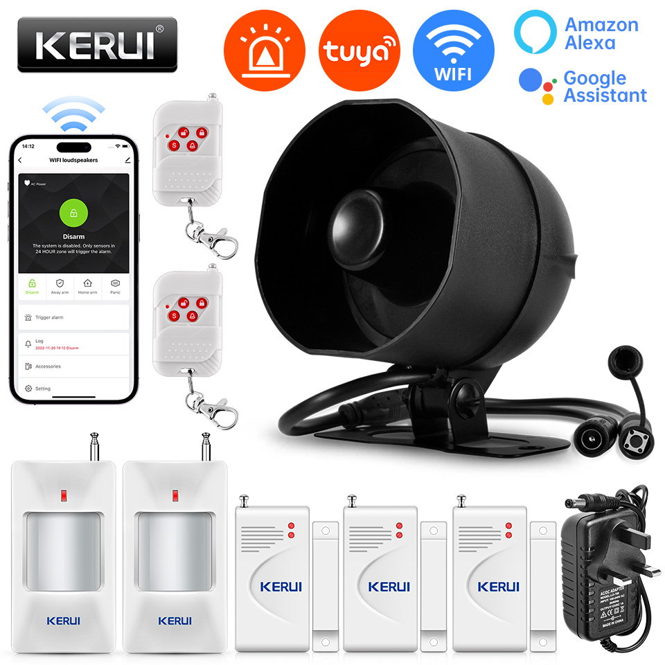 KERUI 120dB ระบบเตือนภัยไซเรน  - Smart Home Automation Diy บทวิจารณ์และราคา