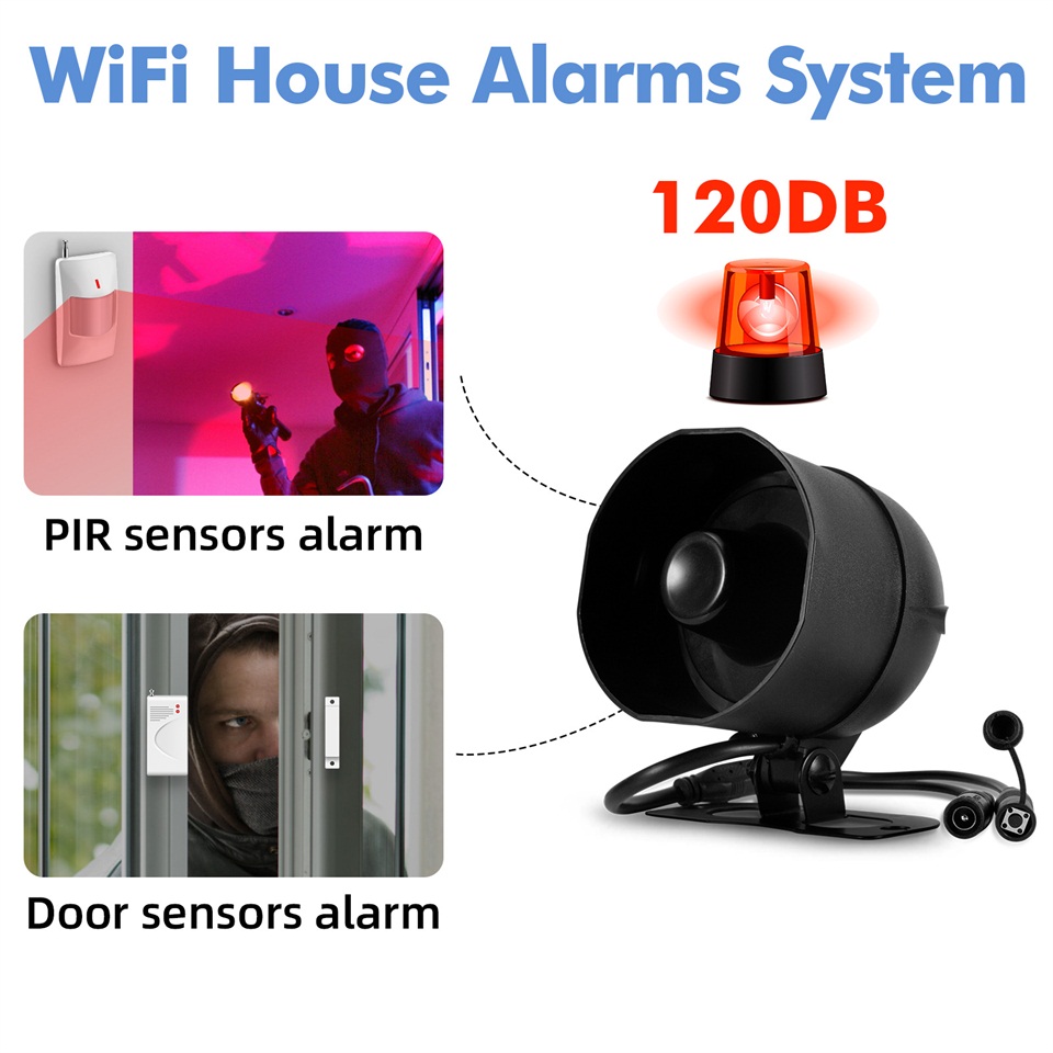 KERUI 120dB ระบบเตือนภัยไซเรน  - Smart Home Automation Diy บทวิจารณ์และราคา