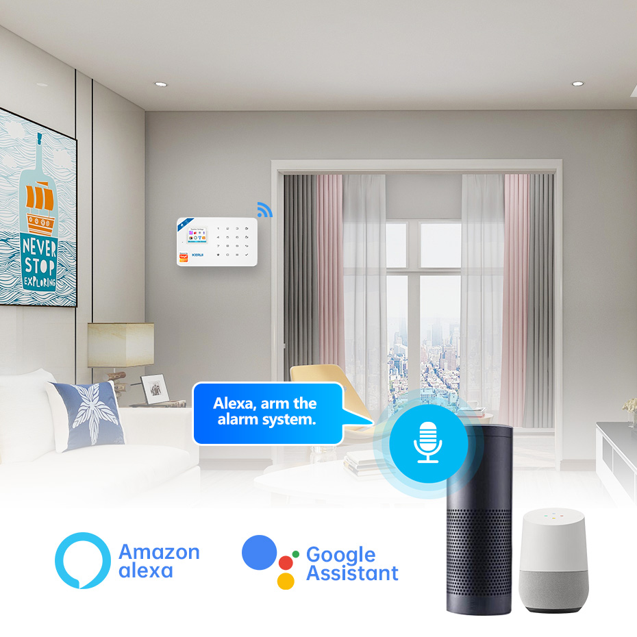 KERUI Security Alarm System ชุ - Smart Home Automation Diy บทวิจารณ์และราคา