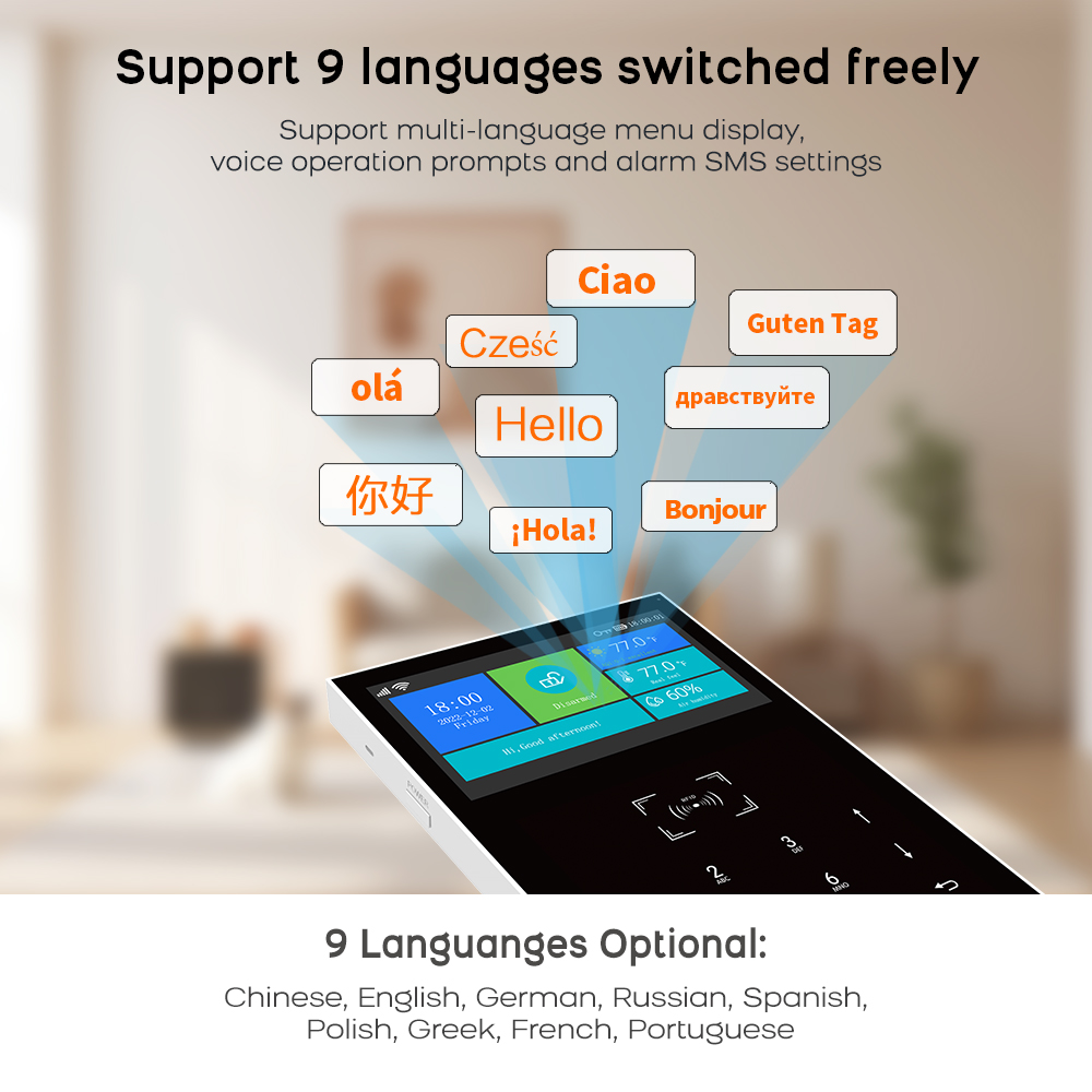 ระบบเตือนภัย 4G GSM WiFi ทำงาน - Smart Home Automation Diy บทวิจารณ์และราคา