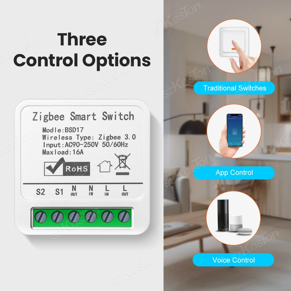 โมดูลสวิตช์อัจฉริยะ Tuya ZigBe - Smart Home Automation Diy บทวิจารณ์และราคา